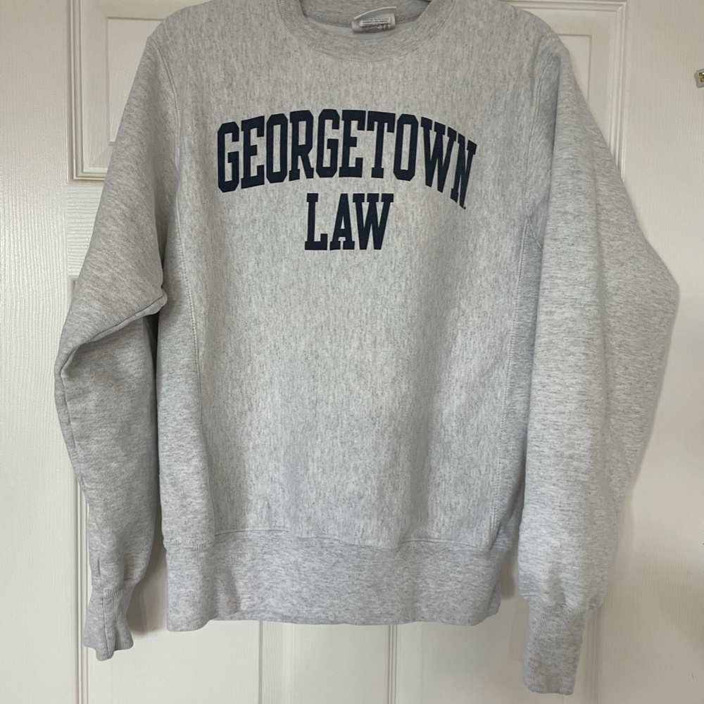 Champion Reverse Weave Georgetown Law Crew Neck